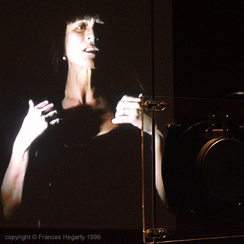 Frances Hegarty 'Auto Portrait #2' video installation 1999