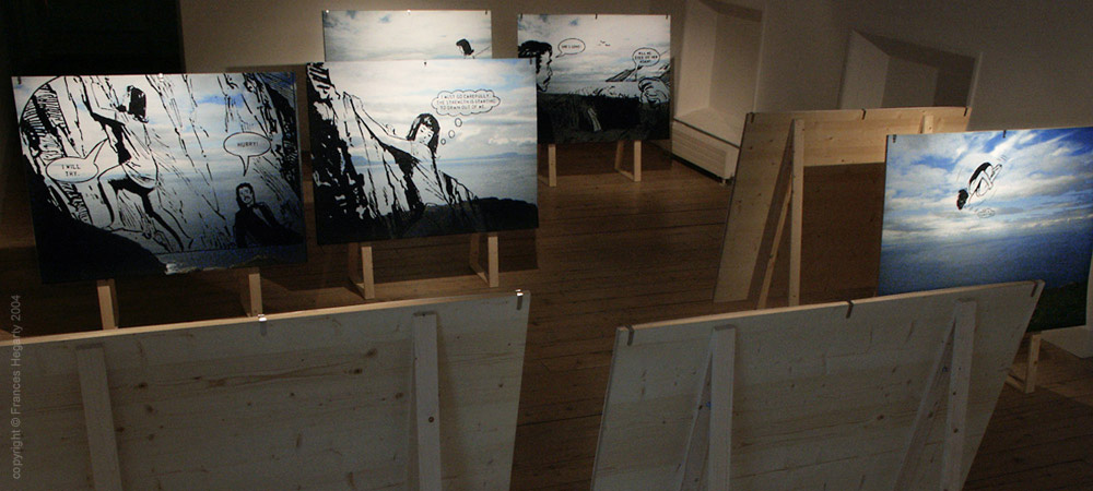 Frances Hegarty - 'Storyboard' installation view, solo retrospective 2004